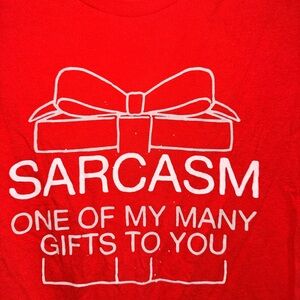 Kohl's Red Sarcasm Graphic Tee